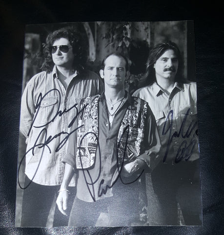 3X COUNTRY MUSIC'S RESTLESS HEART HAND SIGNED 7X7" PHOTO PAUL GREGG GREG JENNINGS AND JOHN DITTRICH