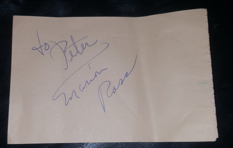 "HAPPY DAYS" MOM MARION ROSS HAND SIGNED PAGE