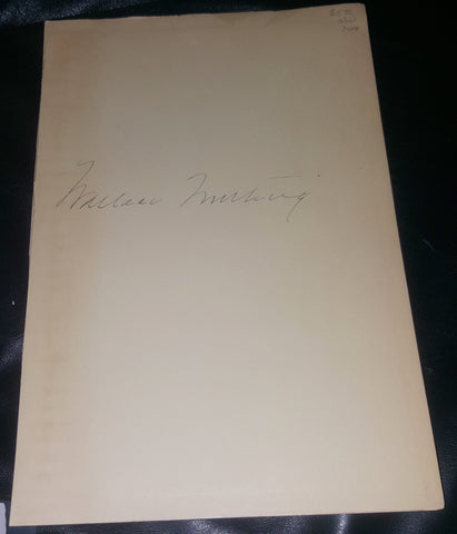 ARTIST AUTHOR FURNITURE MAKER WALLACE NUTTING HAND SIGNECLARGE PAGE D.1941