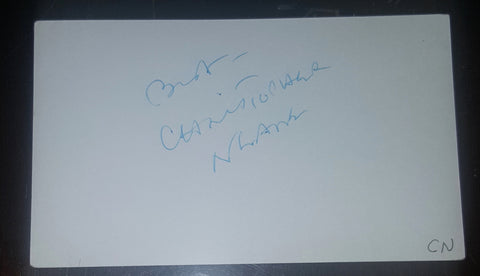 HAMMER HORROR ENGLISH ACTOR CHRISTOPHER NEAME HAND SIGNED CARD