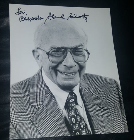 GILLIGAN'S ISLAND & BRADY BUNCH CREATOR SHERWOOD SCHWARTZ HAND SIGNED 8X10' PHOTO D.2011