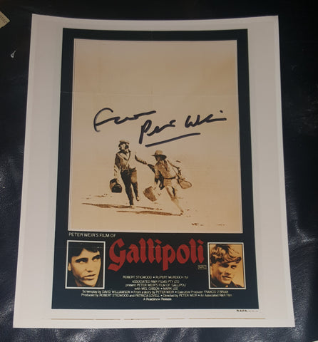 DIRECTOR PETER WEIR HAND SIGNED 8X10 "GALLIPOLI" PHOTO