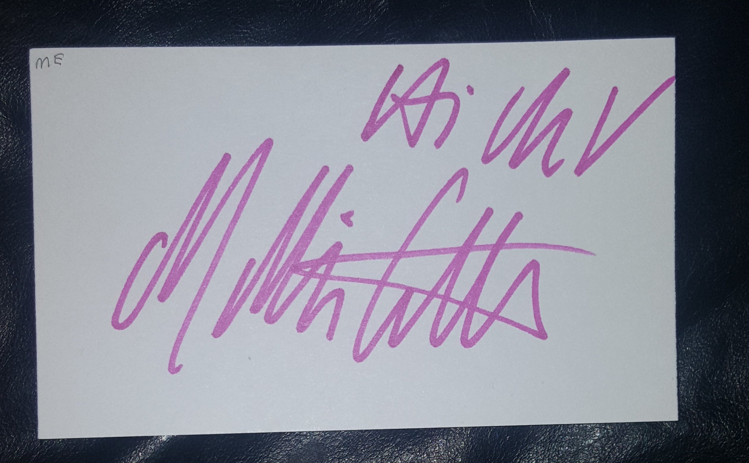 SINGER MELISSA ETHERIDGE HAND SIGNED CARD