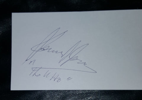 THE WHO'S REPLACEMENT DRUMMER KENNEY JONES HAND SIGNED CARD