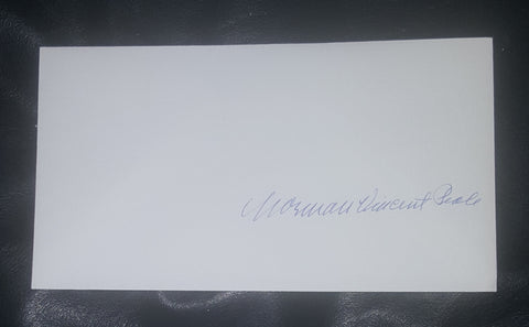 AUTHOR AND MINISTER NORMAN VINCENT PEALE HAND SIGNED ENVELOPE D.1993