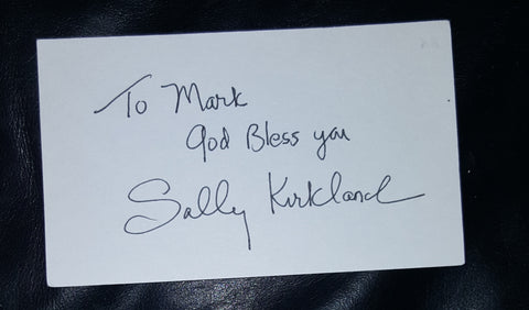 ACTRESS SALLY KIRKLAND HAND SIGNED CARD