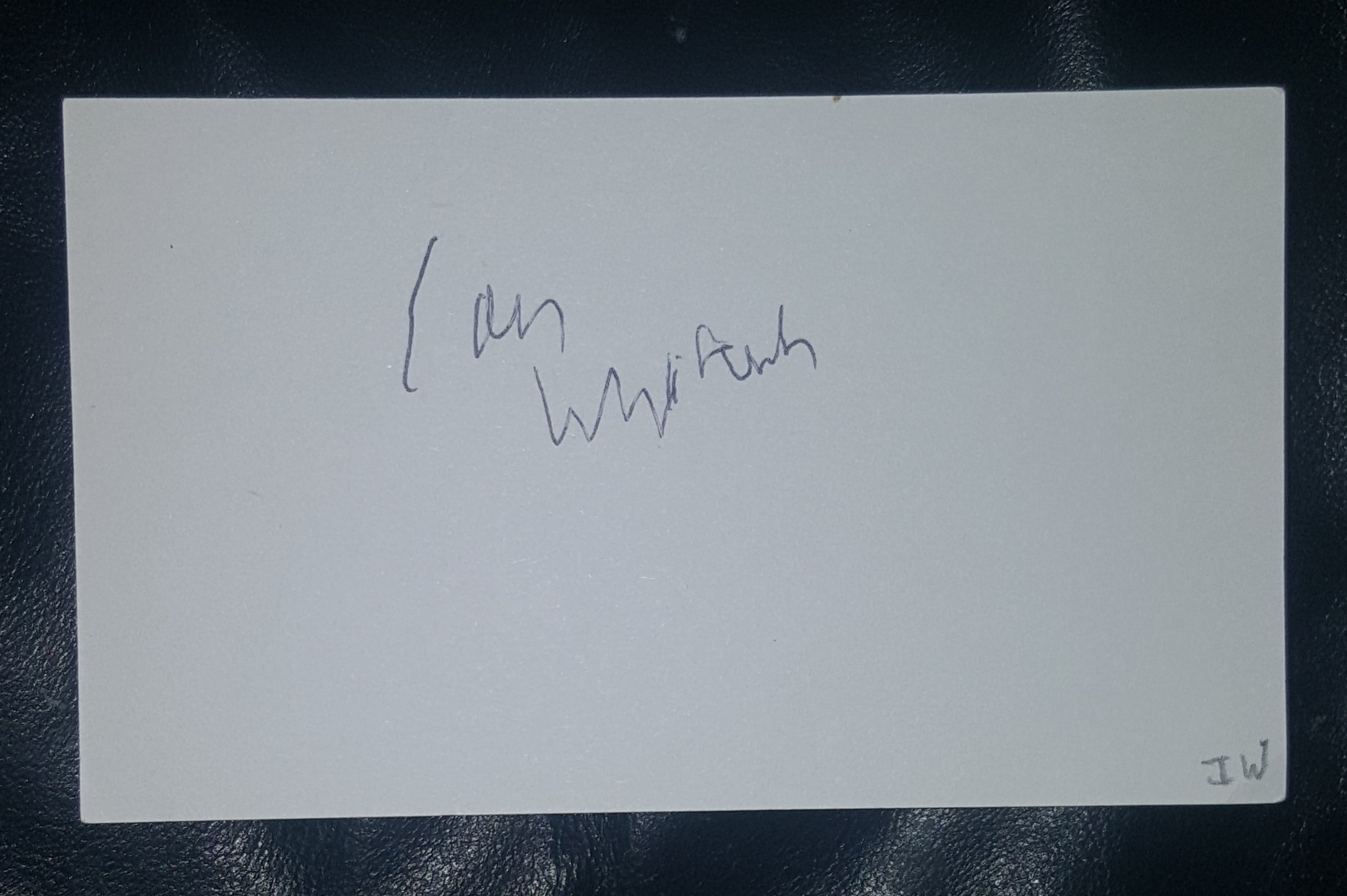 "YOU TURN ME ON" BRITISH SINGER IAN WHITCOMB HAND SIGNED CARD