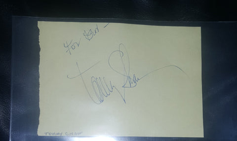 STYX FOUNDING MEMBER TOMMY SHAW HAND SIGNED PAGE