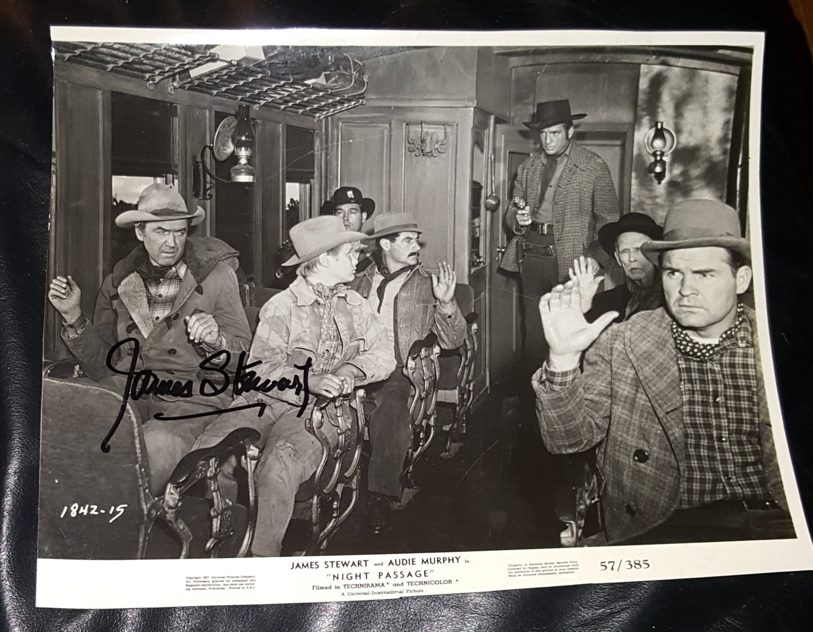 EARLY VINTAGE JIMMY STEWART HAND SIGNED 8X10 PHOTO D.1997