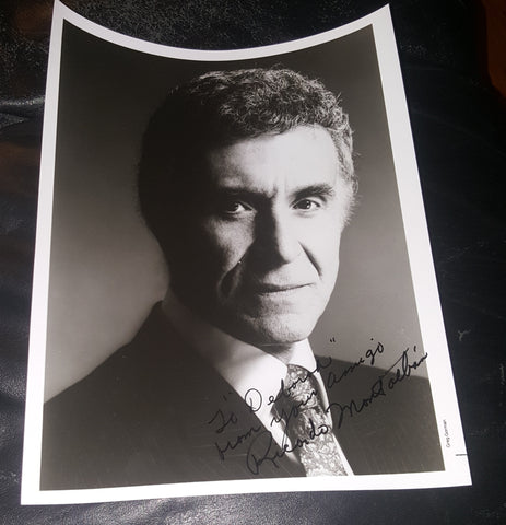 STAR TREK "KHAN" 'FANTASY ISLAND" ACTOR RICARDO MONTALBAN HAND SIGNED 8X10 PHOTO D.2009