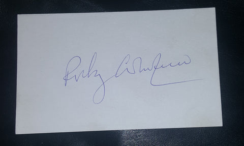 BOXER ROCKY GRAZIANO HAND SIGNED CARD D.1990