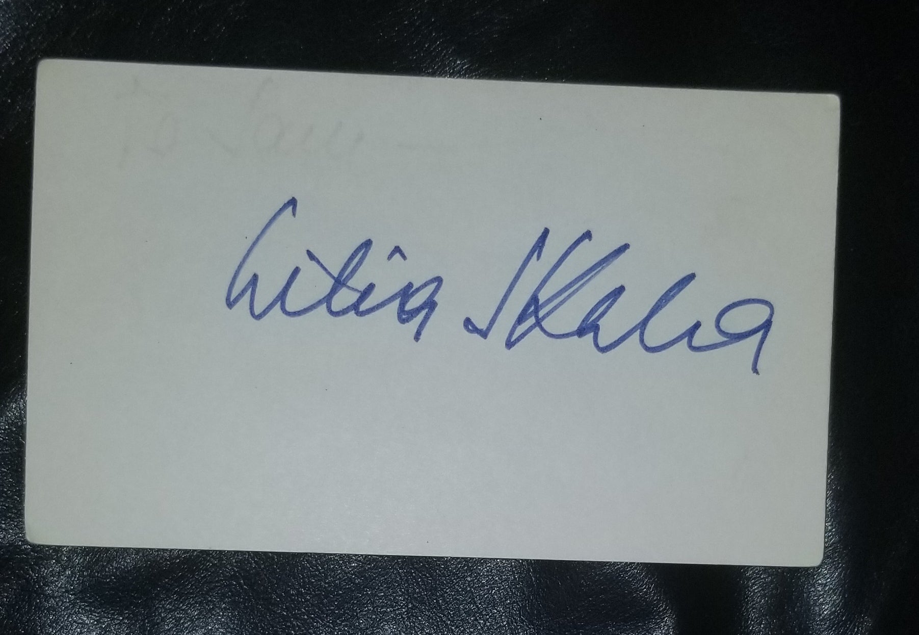 GREAT CHARACTER ACTRESS LILLIA SKALA HAND SIGNED CARD D.1994