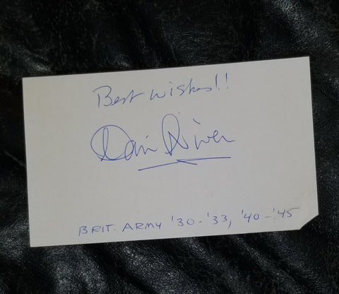 ACTOR DAVID NIVEN HAND SIGNED CARD D.1983