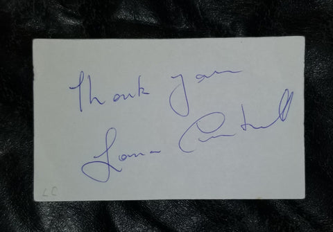 SINGER LANA CANTRELL HAND SIGNED CARD