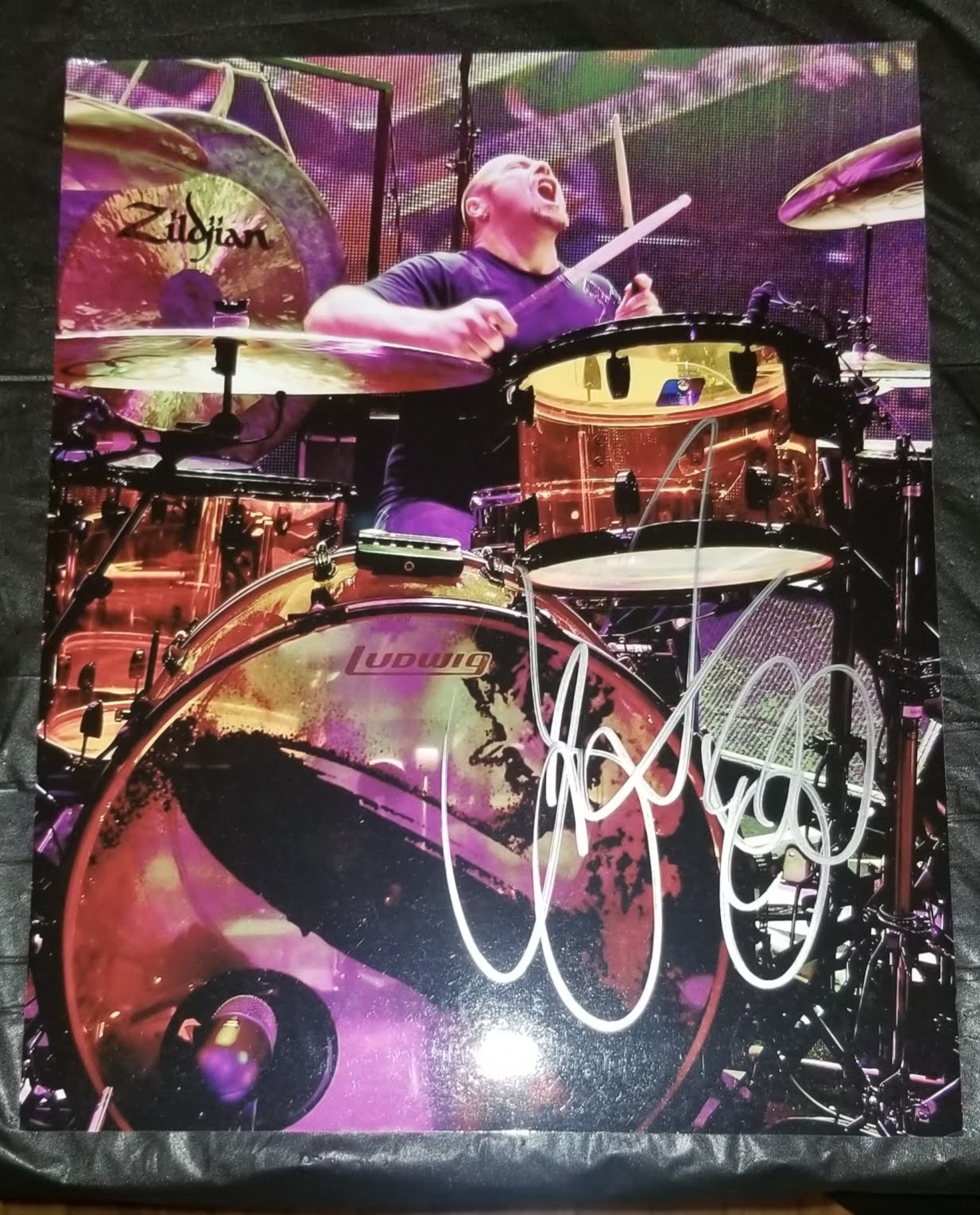 LED ZEPPELIN DRUMMER JASON BONHAM (SON OF JOHN) HAND SIGNED (IN PERSON) 8X10 PHOTO