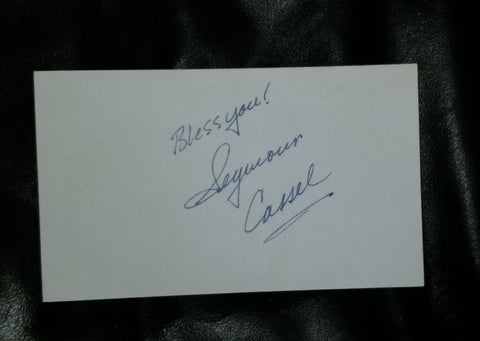 ACTOR SEYMOUR CASSEL HAND SIGNED CARD