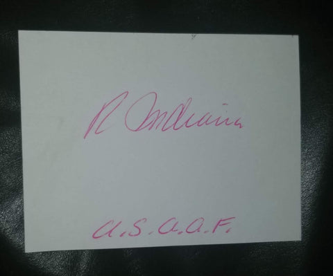 LOVE" POP ARTIST ROBERT INDIANA HAND SIGNED INDEX CARD