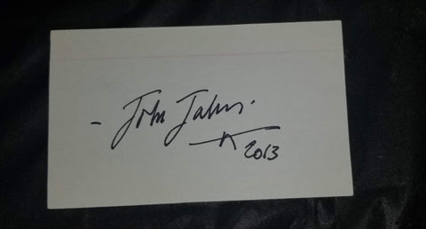 "NORTH AND SOUTH" AUTHOR JOHN JAKES HAND SIGNED CARD