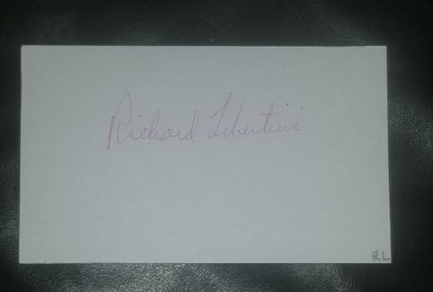 ACTOR RICHARD LIBERTINI HAND SIGNED CARD  D.2016
