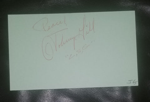 R&B GREAT JOHNNY GILL HAND SIGNED CARD LSG NEW EDITION
