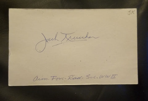 ACTOR JACK KRUSCHEN HAND SIGNED CARD D.2002 THE APARTMENT