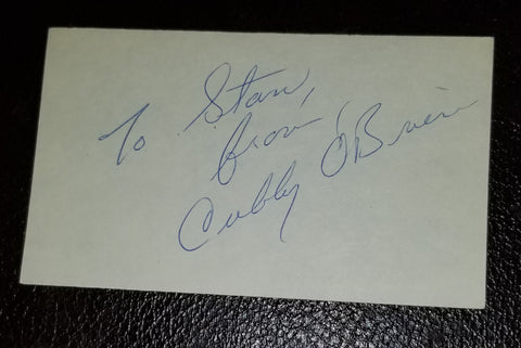 ORIGINAL MOUSEKETEER CUBBY O'BRIEN HAND SIGNED CARD