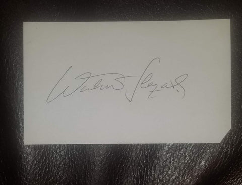 CHARACTER ACTOR WALTER SLEZAK HAND SIGNED CARD D.1983