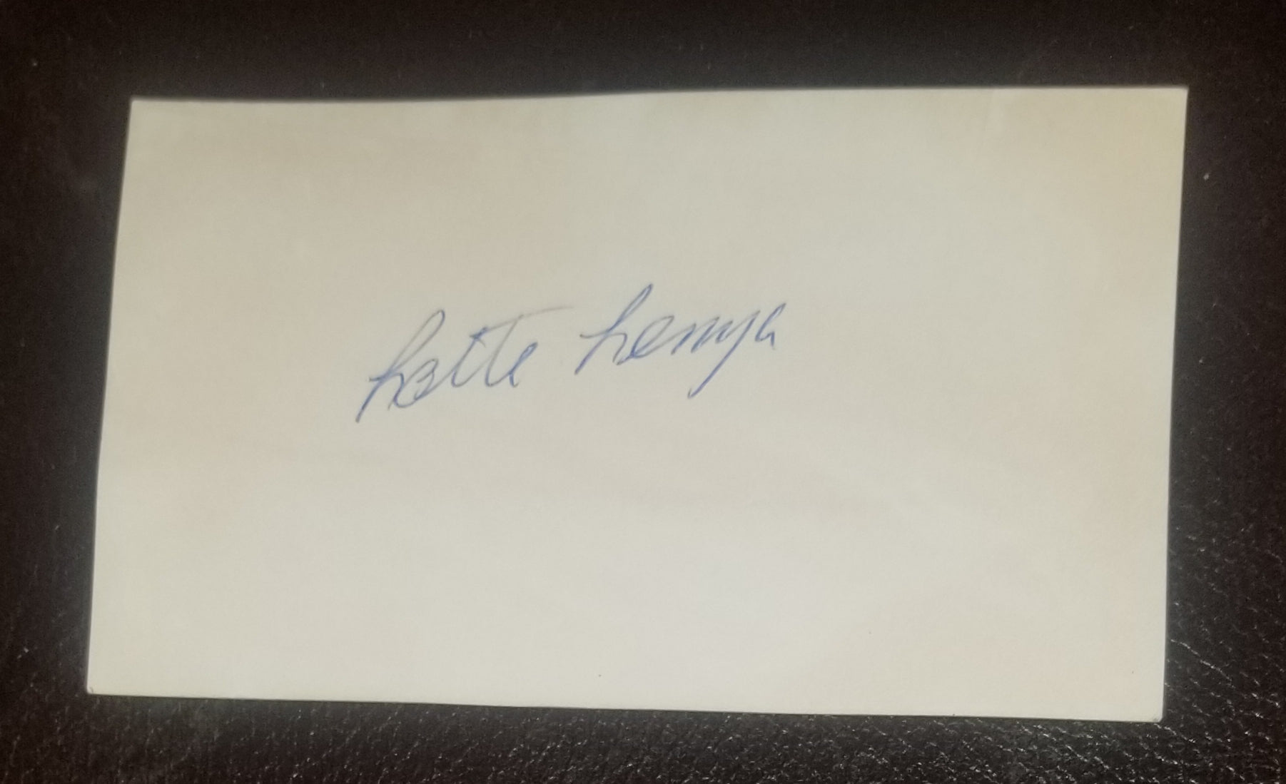 AUSTRIAN ACTRESS LOTTE LENYA HAND SIGNED CARD D.1981