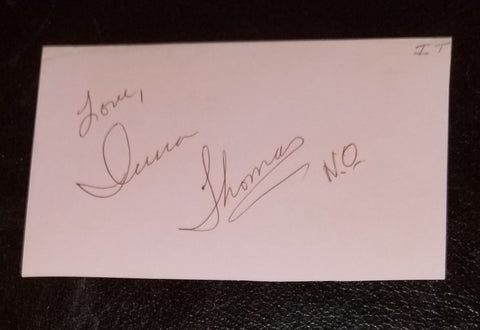 "SOUL QUEEN OF NEW ORLEANS" IRMA THOMAS HAND SIGNED CARD
