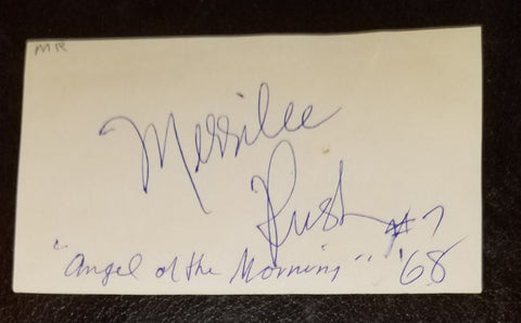 ANGEL OF THE MORNING SINGER MERRILEE RUSH HAND SIGNED CARD