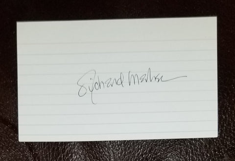 SCI-FI AUTHOR RICHARD MATHESON HAND SIGNED CARD D.2013