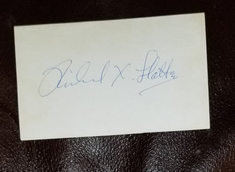 CHARACTER ACTOR RICHARD X. SLATTERY HAND SIGNED CARD D.1997