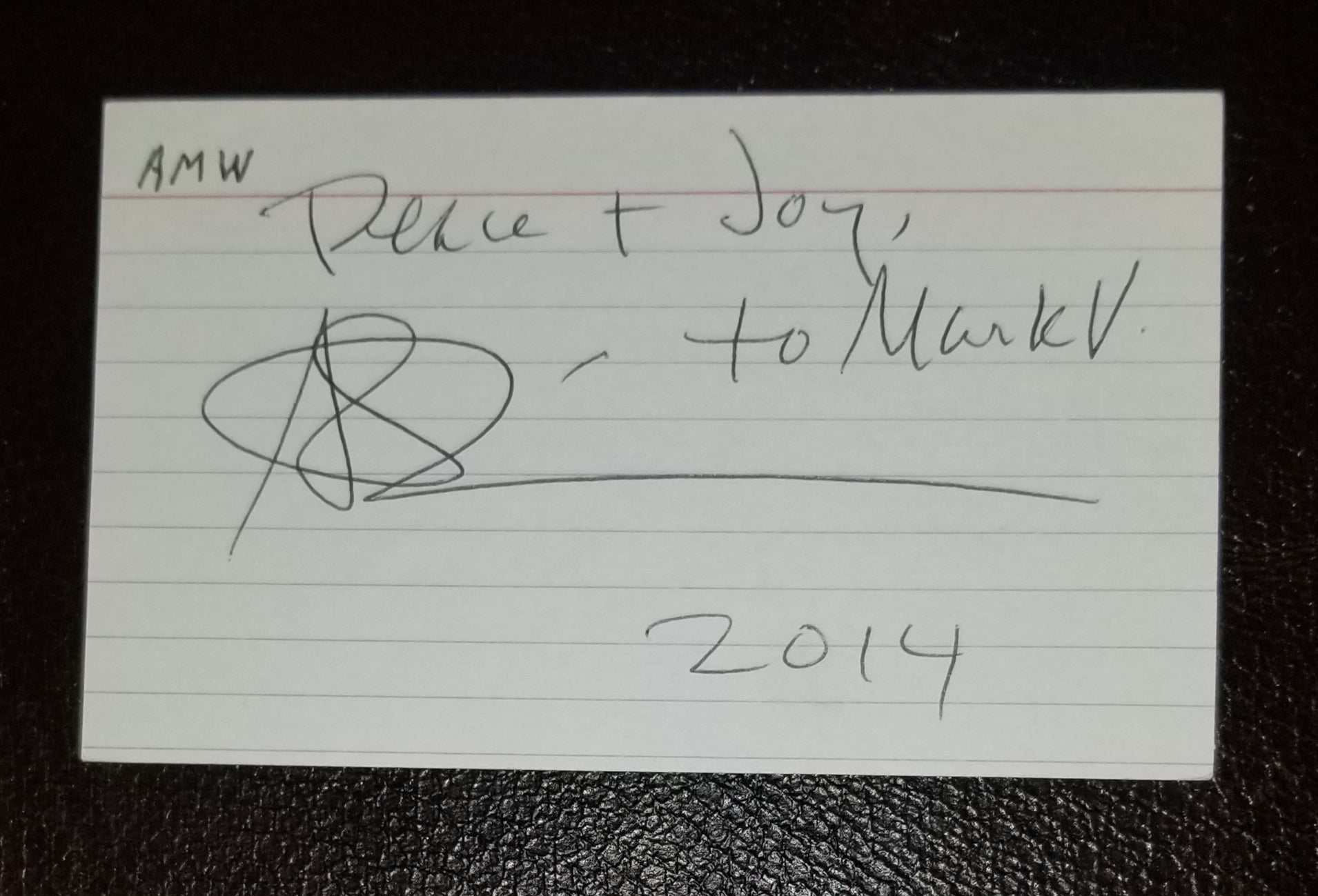 NOVELIST ALICE WALKER HAND SIGNED CARD