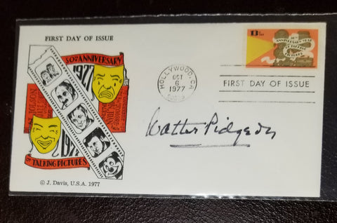 ACTOR WALTER PIDGEON HAND SIGNED FDC FIRST DAY COVER D.1984