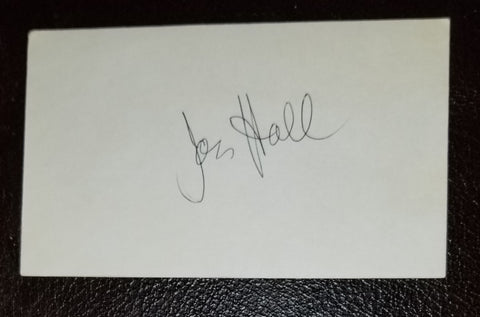 ADVENTURE ACTOR JON HALL HAND SIGNED CARD D.1979