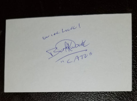 ACTOR BURT KWOUK HAND SIGNED CARD D.2016