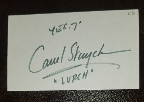 DUTCH ACTOR CAREL STRUYCKEN HAND SIGNED CARD