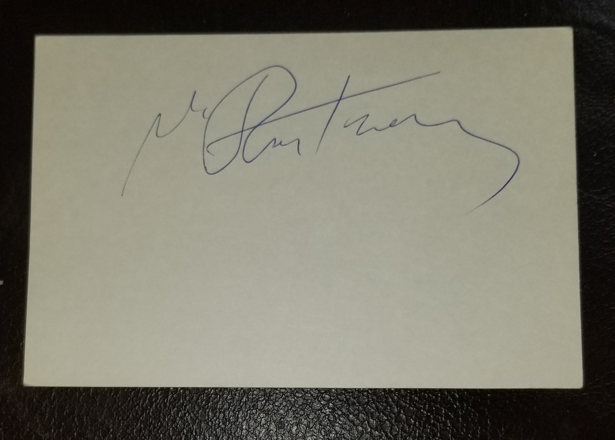 LEGENDARY CELLIST MISTISLAV ROSTROPOVICH HAND  SIGNED CARD D.2007