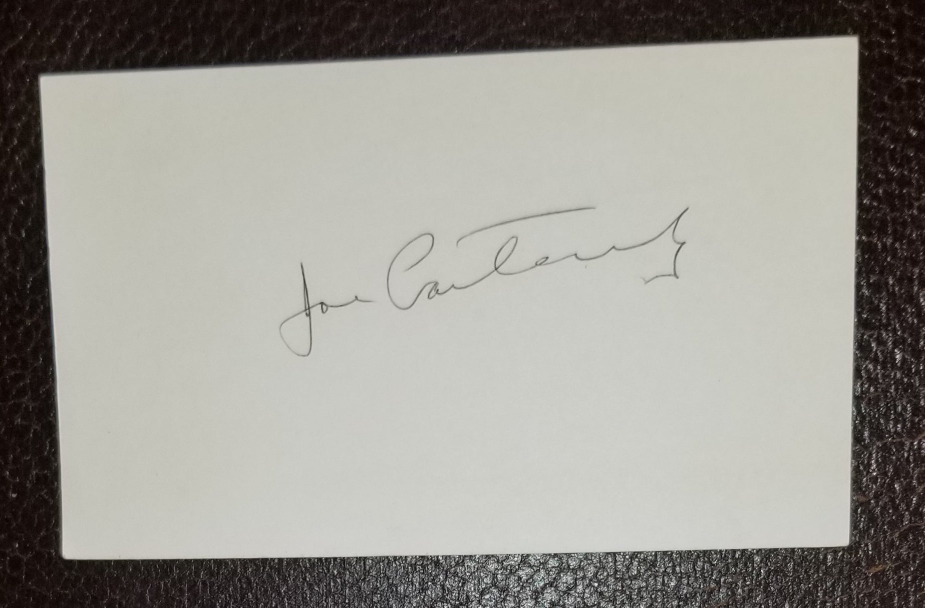 AMERICAN FILM PRODUCER JOE PASTERNAK HAND SIGNED CARD D.1991