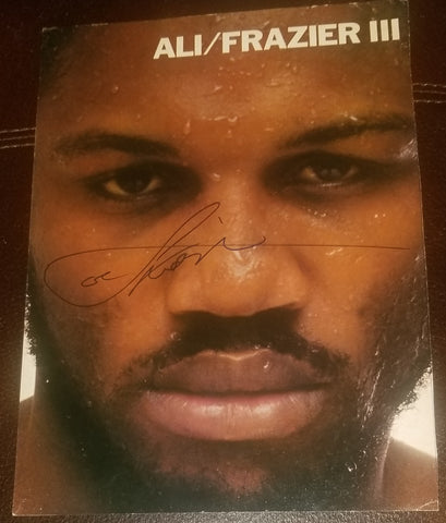 BOXER JOE FRAZIER HAND SIGNED 8X10 ALI/FRAZIER 111 PHOTO