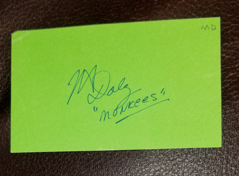 THE MONKEES MICKEY DOLENZ HAND SIGNED CARD