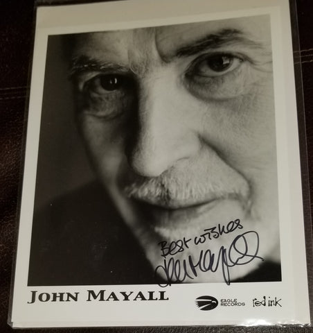 BLUES GREAT JOHN MAYALL HAND SIGNED 8X10 PHOTO