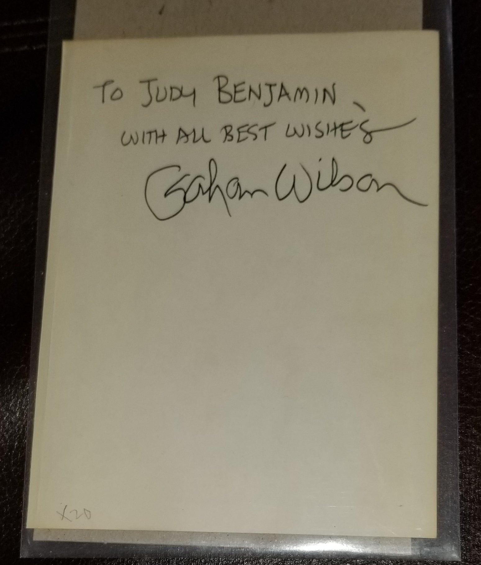 PLAYBOY CARTOONIST GAHAN WILSON HAND SIGNED 5X7 PAGE D.2019