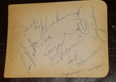 VINTAGE 5X ROYAL TEENS AUTOGRAPH AND 8X10 PHOTO BOB GAUDIO TOM AUSTIN BILLY DALTON LARRY QUAGLIANO AND JOEY VILLA