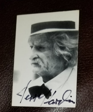X-FILES DEEP THROAT ACTOR JERRY HARDIN HAND SIGNED SMALL PHOTO/BOOKLET