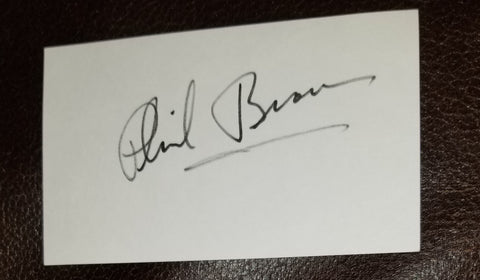 ACTOR PHIL BROWN HAND SIGNED CARD D.2006 UNCLE OWEN STAR WARS