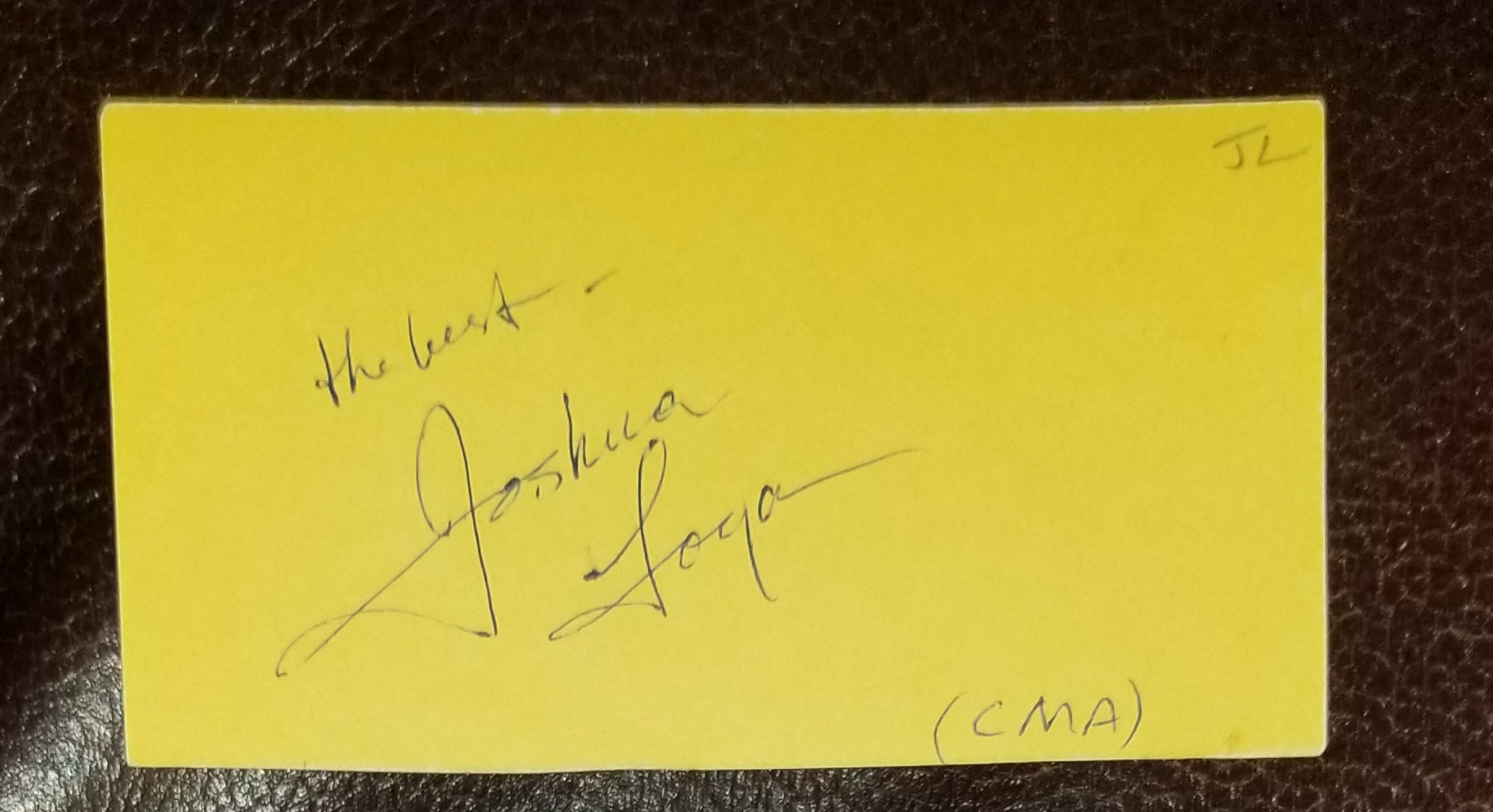 AMERICAN DIRECTOR JOSHUA LOGAN HAND SIGNED CARD D.1988