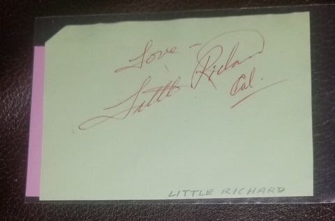 ROCK LEGEND LITTLE RICHARD HAND SIGNED IN PERSON PAGE D.2020