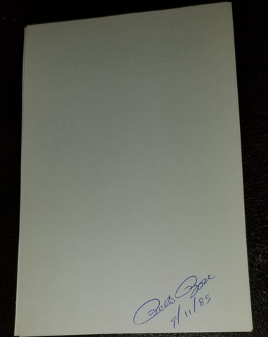 "THE HIT KING" BASEBALL GREAT PETE ROSE HAND SIGNED BOOK PAGE