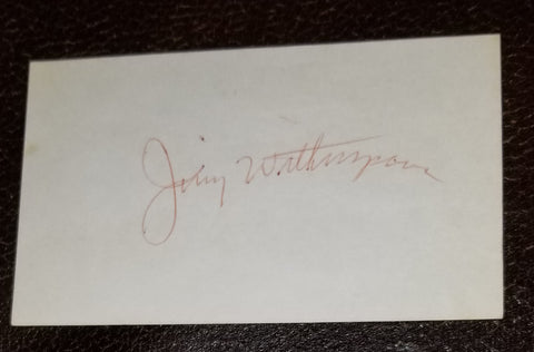 JUMP BLUES SINGER JIMMY WITHERSPOON HAND SIGNED CARD D.1997